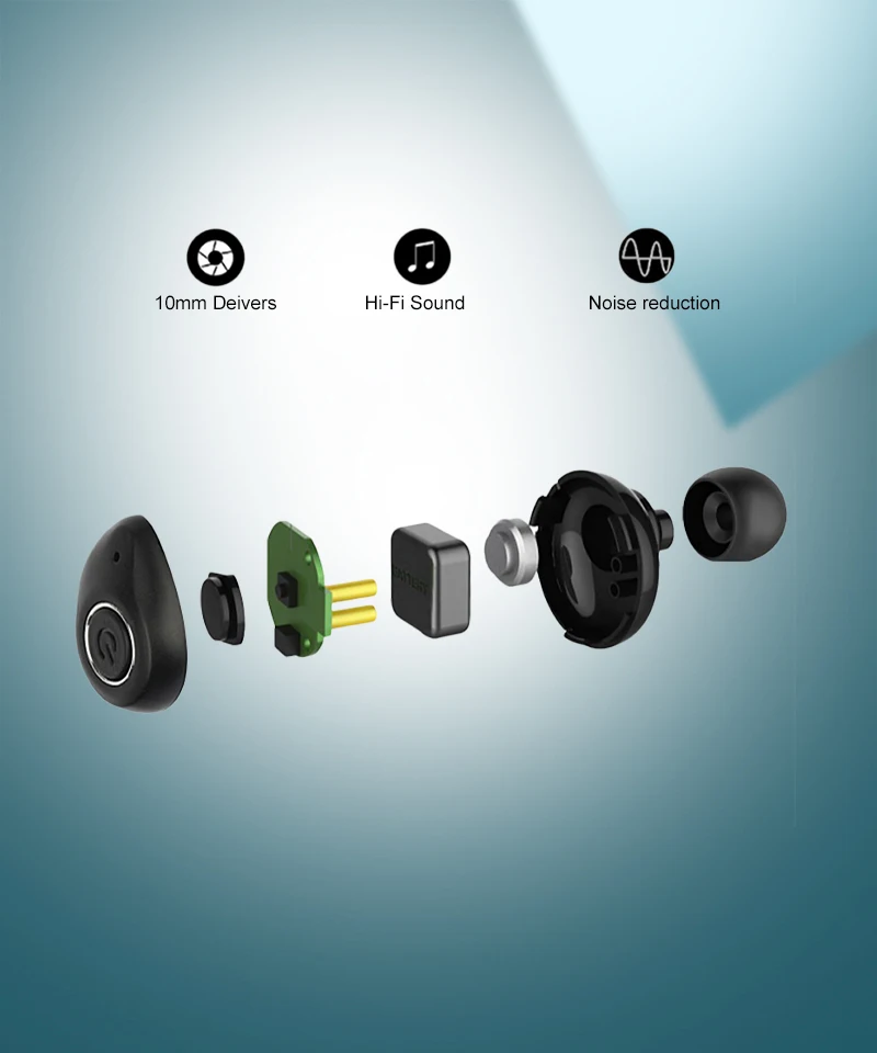 Bluetooth 5.0 Earphones True Wireless Headphone V11 TWS Waterproof Headset Stereo Sport Earbuds with Charging Box Mic HiFi Sound (3)