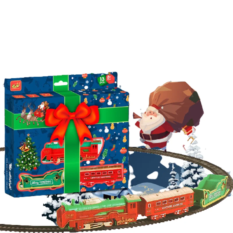 Игрушечный Электропоезд Рождественская модель железной дороги Классическая