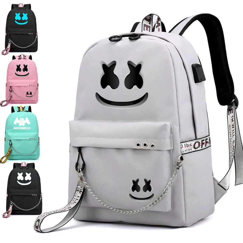 

USB Girls Canvas Schoolbag Women Waterproof Backpack Travel Laptop Backpack School Bags For Girls Studnet Children Bookbag