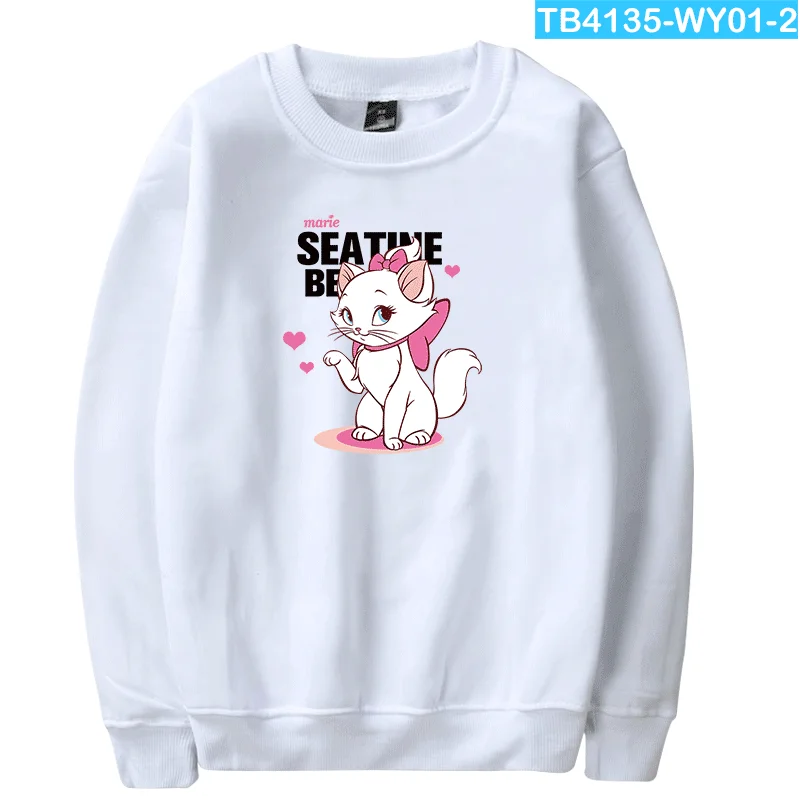 White WAMNI Harajuku Kawaii свитер с круглым вырезом и принтом кота модный спортивный костюм с принтом популярная теплая рубашка - Цвет: White