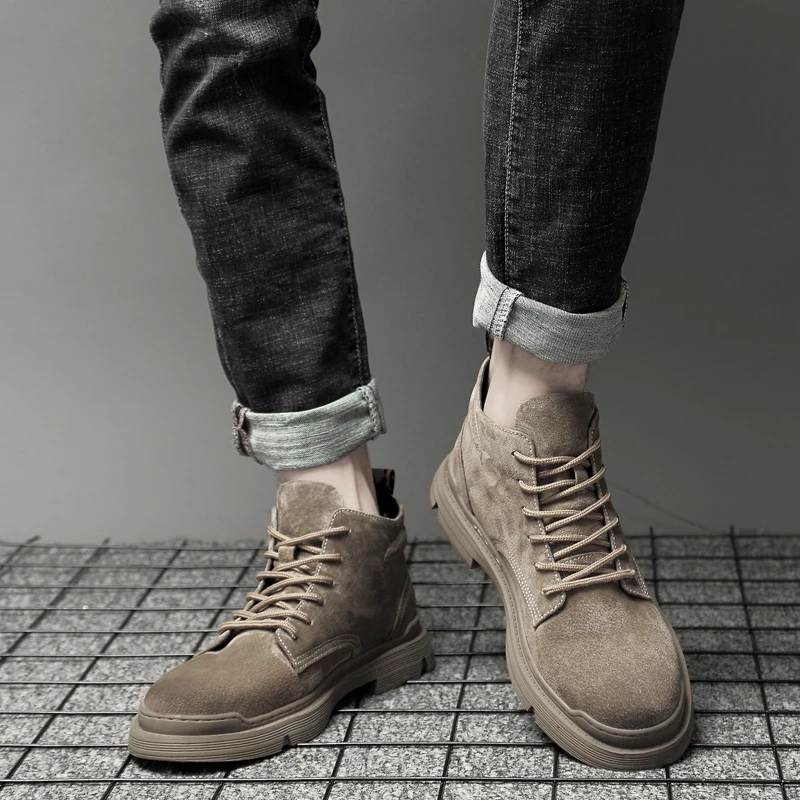 

Men's Spring and Autumn Comfortable Non-slip Casual Warm High Quality Outdoor Waterproof Lightweight Wearable Boots Large 45