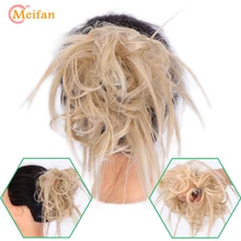 MEIFAN, натуральные шиньоны, аксессуары для женщин, грязные волосы, пучок, прямые волосы, Пончик, конский хвост, наращивание волос, хвост