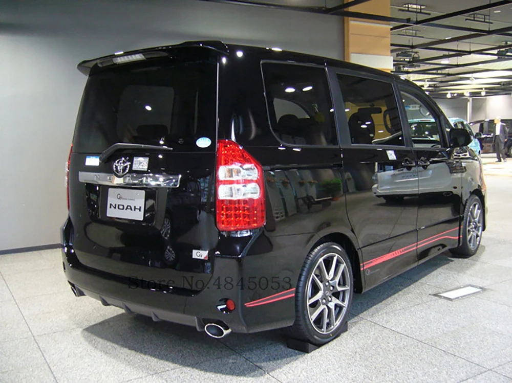 Автомобильный Стайлинг для Toyota Noah Voxy 2007 до АБС пластик задний спойлер черный цвет белый цвет высокое качество автомобильный спойлер багажника