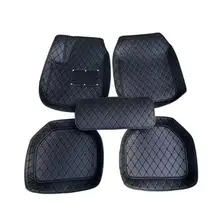 Универсальные кожаные автомобильные коврики, серые автомобильные аксессуары для интерьера, материал для полотенец, коврики для автомобиля, стильный протектор, подходит для всех автомобилей