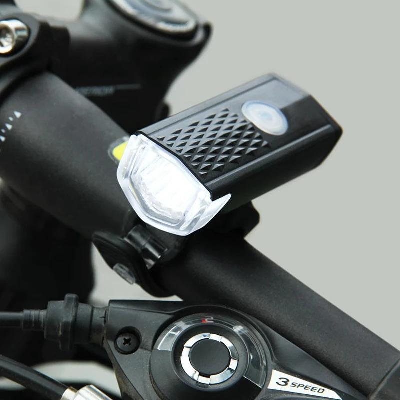 

USB Rechargeable Bike Front Light LED Bicycle Cycling Headlight