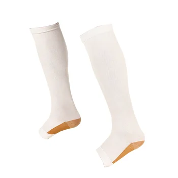 

Men Compression Stockings Open Toe Knee High Stockings Support Comfortable Stockings