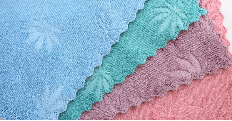 Kitchen Super Absorbent Cleaning Cloth Coral Fleece Cleaning Towels Home Washing Dish Multifunctional Cleaning Tools