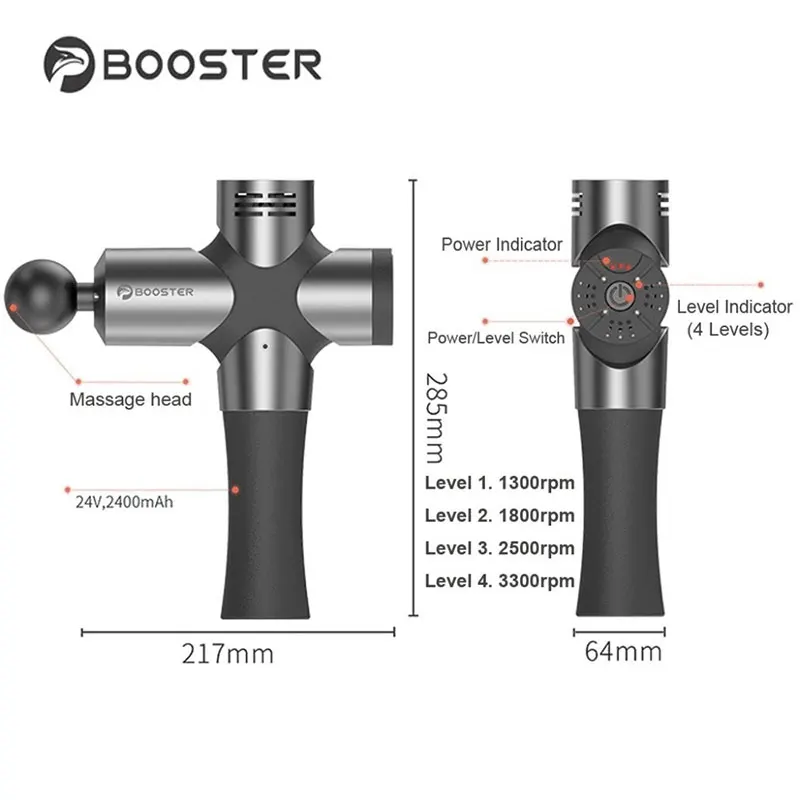 NOW Booster pro 3 массажный пистолет мышечный Вибрационный Массажный пистолет массажер для тела Феникс глубокий тканевый перкуссия глубокая мышца
