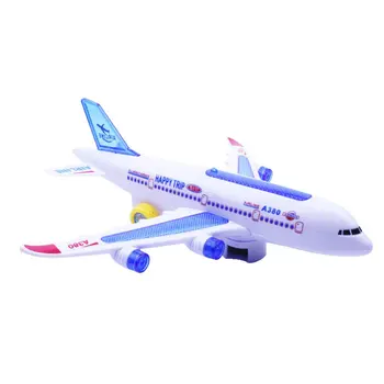 

Airbus A380 Passenger Aircraft Model Electric Universal Music Light Airplane Children's Stall Toy Airplane