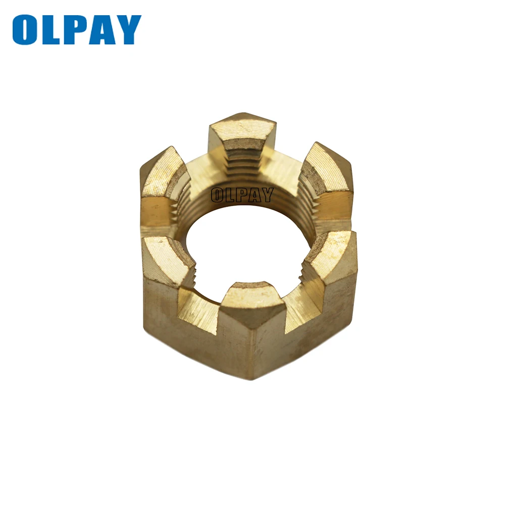 

90171-16011 Copper Castle Nut for Yamaha 40HP 50HP 55HP 60HP 70HP 90HP Outboard Engine