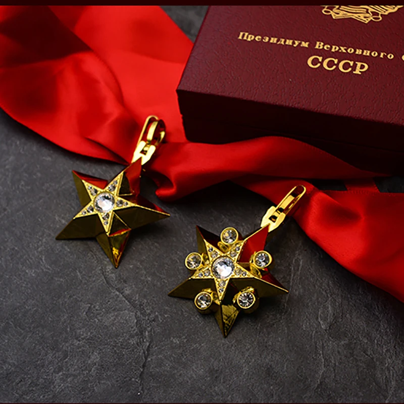 Золотой Маршал Советского Союза пятизвездочные значки СССР лента генерала