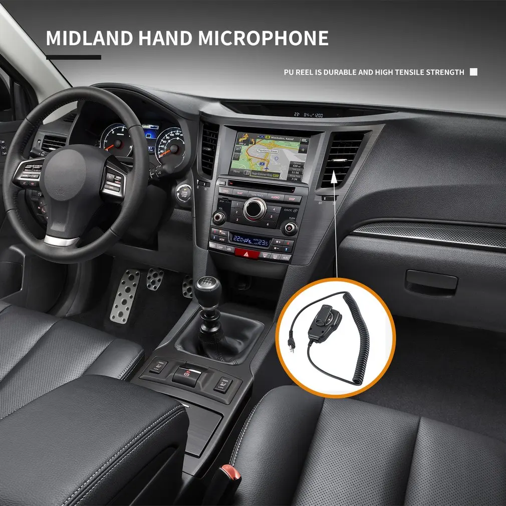 Ручной микрофон Xqf Walkie Talkie Microfono In Mano Ptt для Midland Радио G6/G7 Gxt550 Gxt650 Lxt80