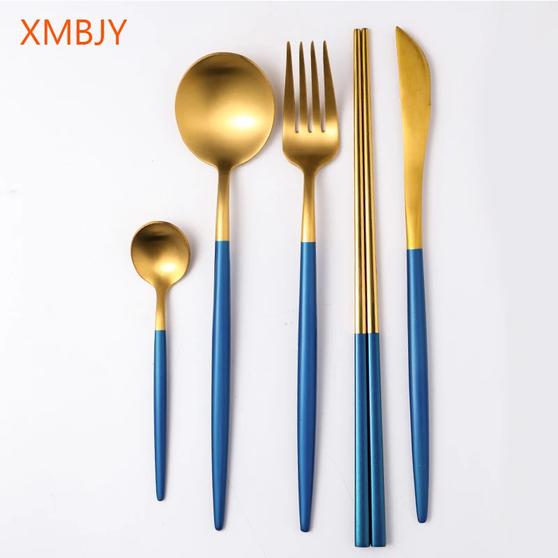 Dinner Set Cutlery Stainless Steel Tableware Knife Fork Spoon Dinnerware Set Western Dinner Tools