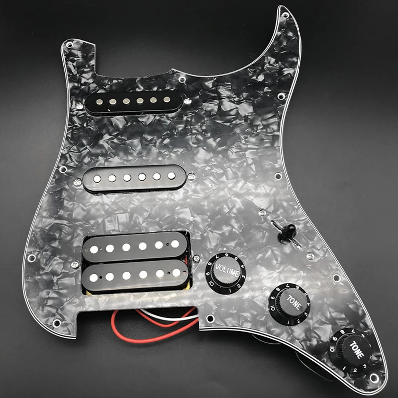 SSH загруженный Prewired электрогитара Pickguard пикап Alnico 5 звукоснимателей для FD гитара стиля ST черный жемчуг