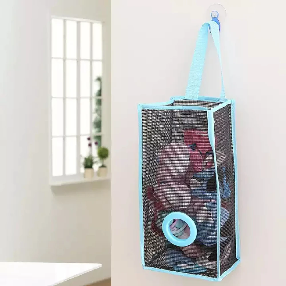 Breathable Mesh Garbage Bag Organizer Hanging Storage Bag Dispenser for  Reusable Plastic Bag Trash Bag Holder Kitchen Supplies - AliExpress