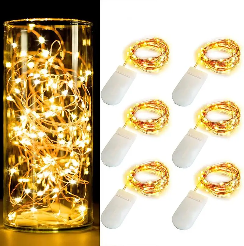 

5M 50 Leds Battery Box Copper Wire LED String lights Holiday lighting Fairy Garland For Christmas Tree Wedding Party Decoration
