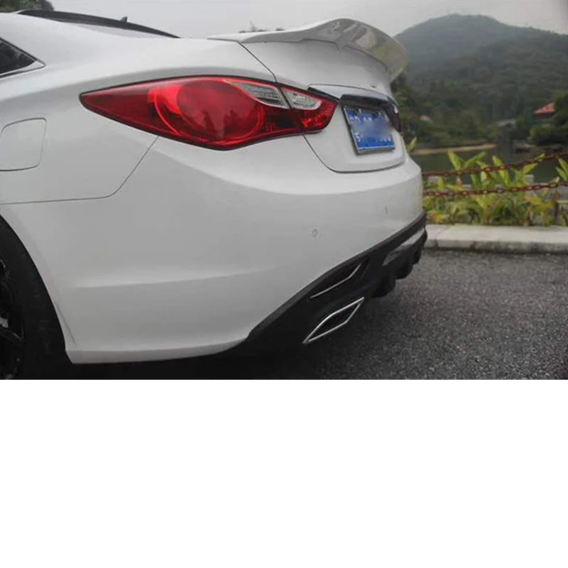 Для hyundai Sonata спойлер 2010- углеродного волокна спойлер задней крышки задний спойлер высокое качество цвет спойлер Sonata 8 заднее крыло автозапчасти toyota hilux