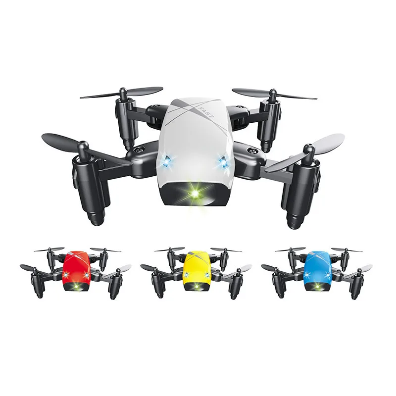 

S9HW Mini Drone Camera RC Helicopter Foldable Altitude Hold Remote Quadcopter WiFi FPV Pocket Micro Dron VS JD JY018 Color Plane