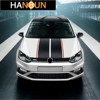 

Car Hood Tail Sticker Sport Lines Styling Vinyl Decal For Volkswagen Golf 7 POLO KIA Ford Automobiles Accessories