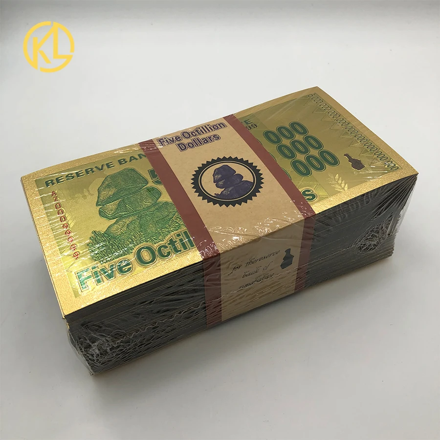 100 шт. 2000 оптовая продажа красочные Зимбабве пять восьмидолларов деньги чистое