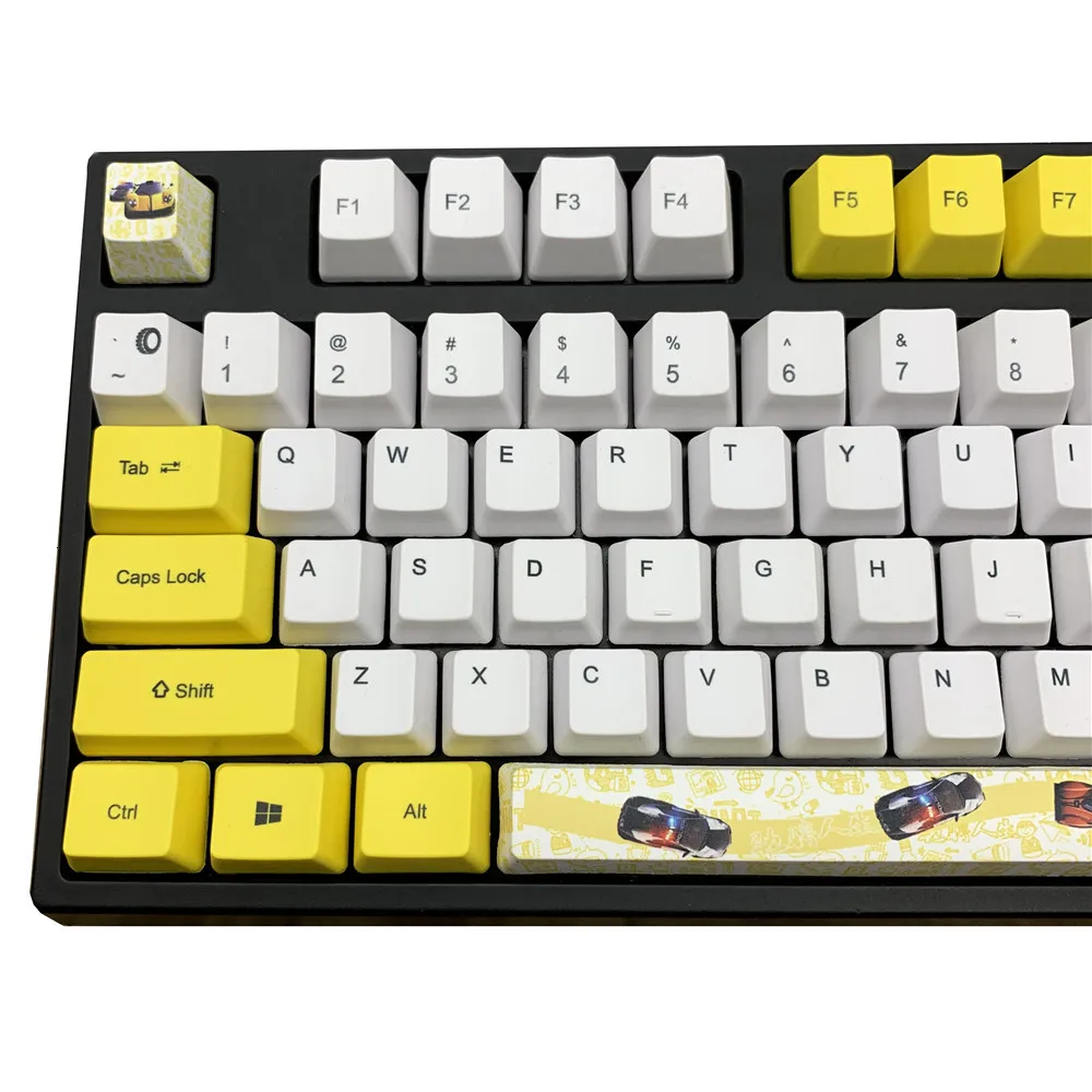 Crazy Racing Key cap OEM профиль PBT сублимационная Механическая клавишная крышка для MX Switch совместима с Ikbc Gk61