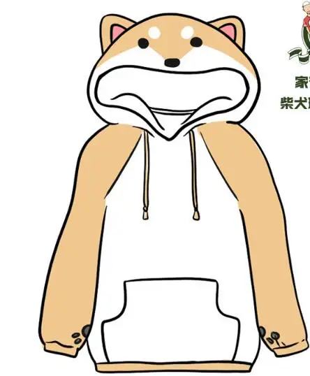 Doge супер милая собака Сиба-ину тема кораллового бархата толстовки женские зимние теплые пуловер с капюшоном, Толстовка цвета желтый