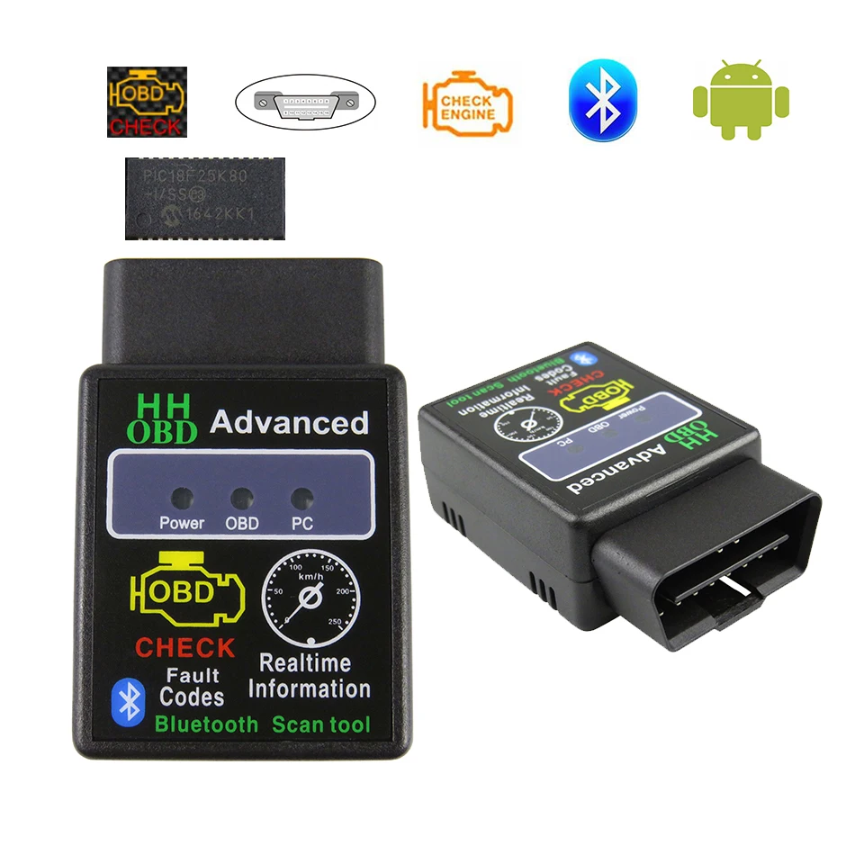 Elm327 V1.5 Obd2 Scanner V 1.5 Elm 327 Bluetooth Cars Code Diagnostic-Scanner Per Android/Pc Elm-327 Obd 2 Strumento Diagnostico Automatico