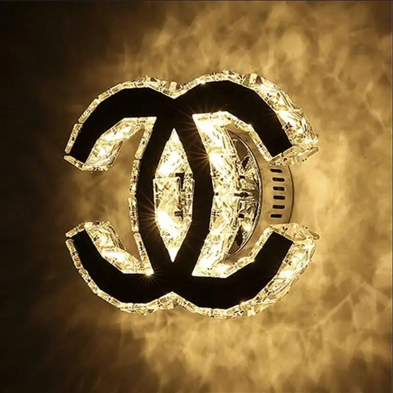 

Creative crystal Wall Light LED bedside bedroom warm living room CC LED Wall lamp K9 Crystal AC110V 220V 240V
