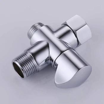 

Faucet Replacement Parts Single Inlet Double Outlet Double Control Three Way Angle Valve High Quality Durable Accessories