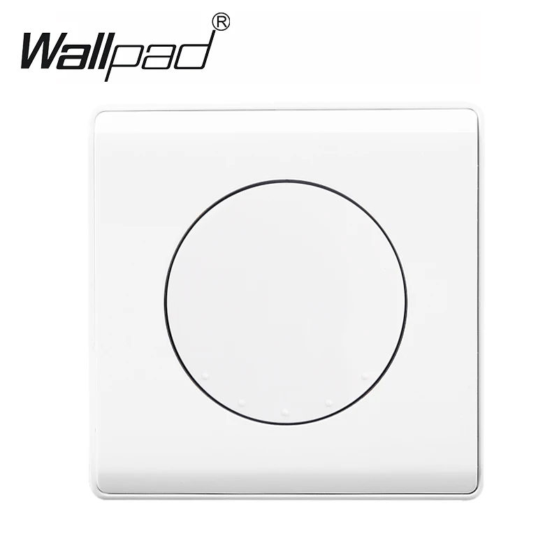 

1 Gang Intermediate Light Switch Wallpad Random Click Push / Pull Button Wall Switch 1 Gang 3 Way Switch Fireproof PC White