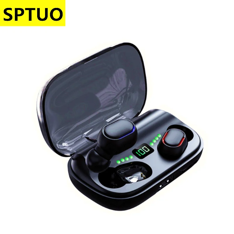 

New JS2 Wireless Bluetooth Earphone with Noise reduction Microphone IPX7 Sports Touch Control Music Earbuds For Phone Headphones