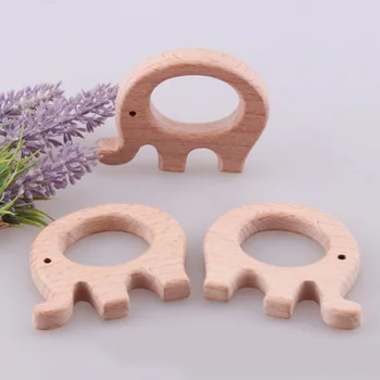 

5pcs/set Animal Shape Training Teething Toy Bedroom DIY Bite For Baby Wooden Teether Crafts Nursery Accessories Home Small