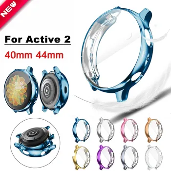 

Case for Active 2 40mm 44mm Soft Screen Protector Full Cover for Samsung Galaxy Watch Active2 Cases Tpu Bumper Protector Shell