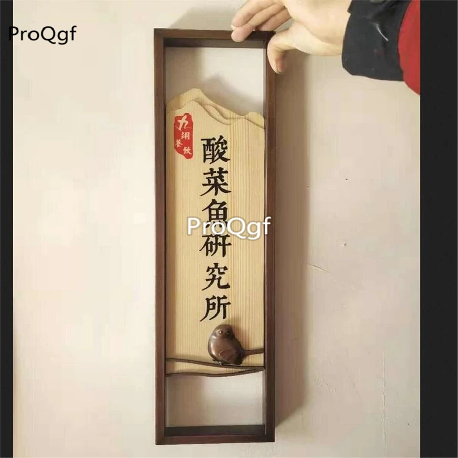 ProQgf 1Pcs A Set customized minshuku Room Board metal material leave message