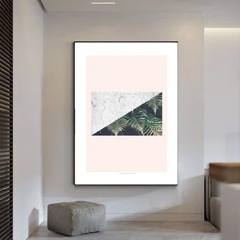 

Pink Mountain Tropical Geometry Believe Art Art canvas Poster Home Decor 12x18 24x36inch
