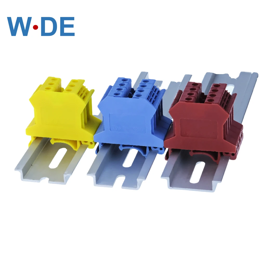 End Cover D-UK 2.5 10 Pcs For Terminal Block UK-2.5B Four Colors End Plate Din Rail Terminal Blocks Accessories Caps Din Rail Terminal Block