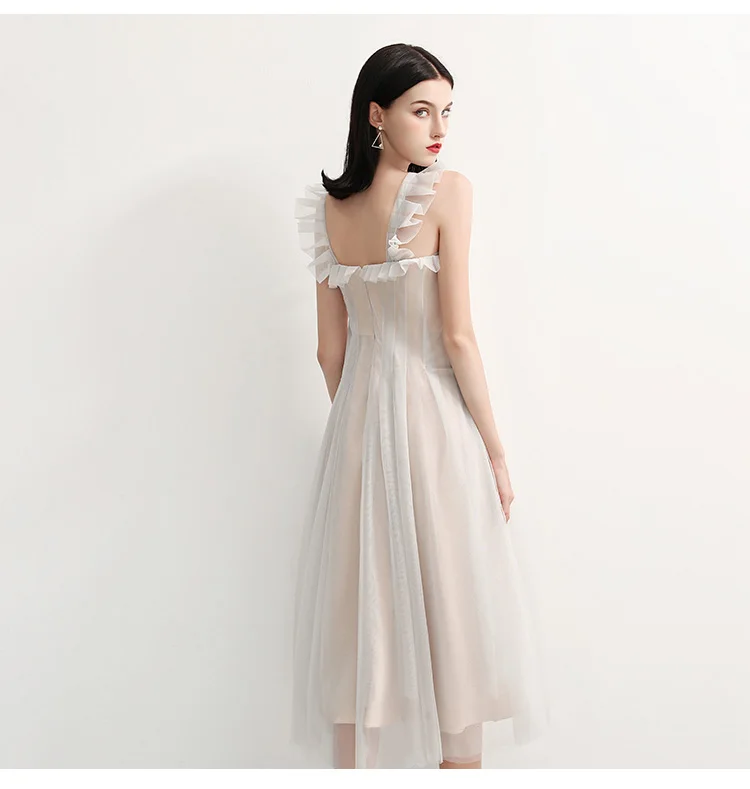 Осень 2020 элегантное новое поступление выпускные платья vestido de noiva sereia Платье de soiree вечернее сексуальное Плиссированное короткое платье