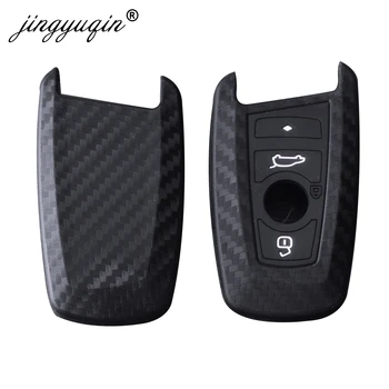 Keyforkess 10pcs custodia protettiva per portachiavi in Silicone per BMW F10 F20 F30 Z4 X1 X3 X4 M1 M2 M3 E90 2 3 5 7 serie carbonio remoto