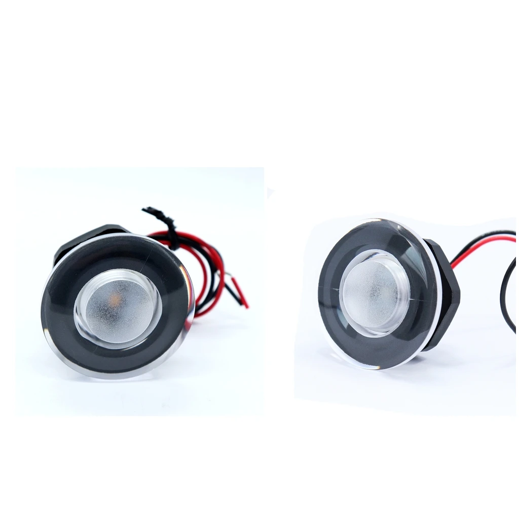 2-pack Waterproof Marine Boat Yacht LED Deck Step Stair Decor Lights 12V