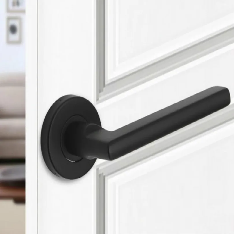 outside black door handle golden silver puxa sem lock frete gratis 03