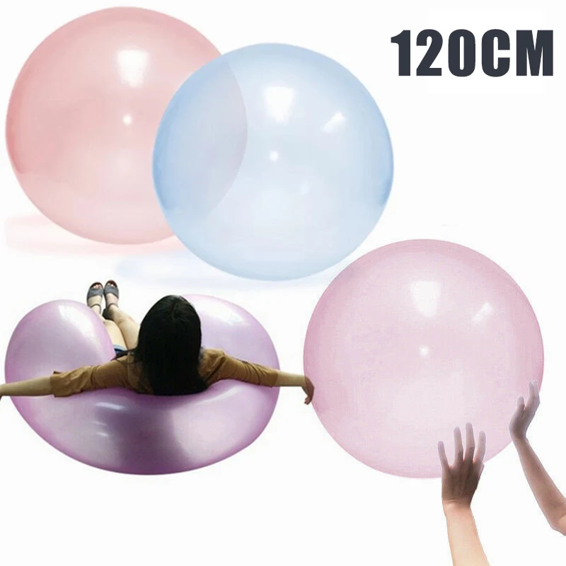 2020 Xl (120 Cm) duurzaam Bubble Bal Opblaasbare Fun Ball Verbazingwekkende Scheurbestendig Super Wubble Bubble Bal Opblaasbare Outdoor Ballen
