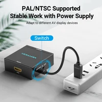 Vention Video Adapter HDMI to AV Converter HDMI to RCA CVBS L/R 1080P HDMI Switch with Mini USB Power Cable for TV Box AV HDMI - Image 2