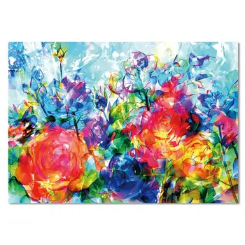 

abstract flower DIY Crystal Full Drill Square 5D Diamond Painting Cross Stitch Kit Mosaic Round Rhinestone