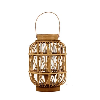 

Chinese Vintage Candle Holder Hanging Wooden Brown Glass Candle Holder Manual Portacandela Home Decoration Candles Holder WB50ZT