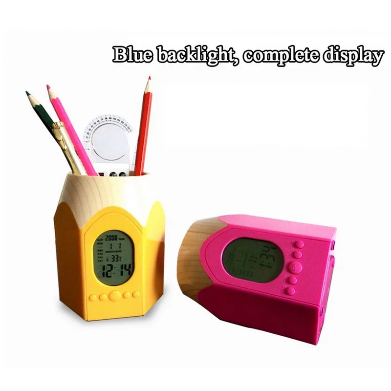 ABS многофункциональный держатель для ручек с ручкой/карандашом ЖК дисплей