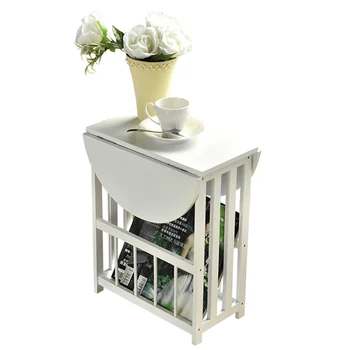 

Removable Folding Small Coffee Table Simple Mini Balcony Corner Bedside Living Room with Wheel Sofa Small Side Table Wy115042