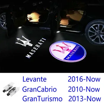 

2X For Maserati Levante 2016-2019 GranTurismo 2010-2015 GranCabrio Car LED Door Welcome Light Ghost Shadow Projection Logo Light
