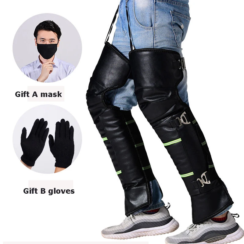 

1pair Motorcycle Warmer Knee pad Motorbike Riding Knee Pads Windproof Winter Anti-cold PU Leather Kneepad Scooter Knee Warmer