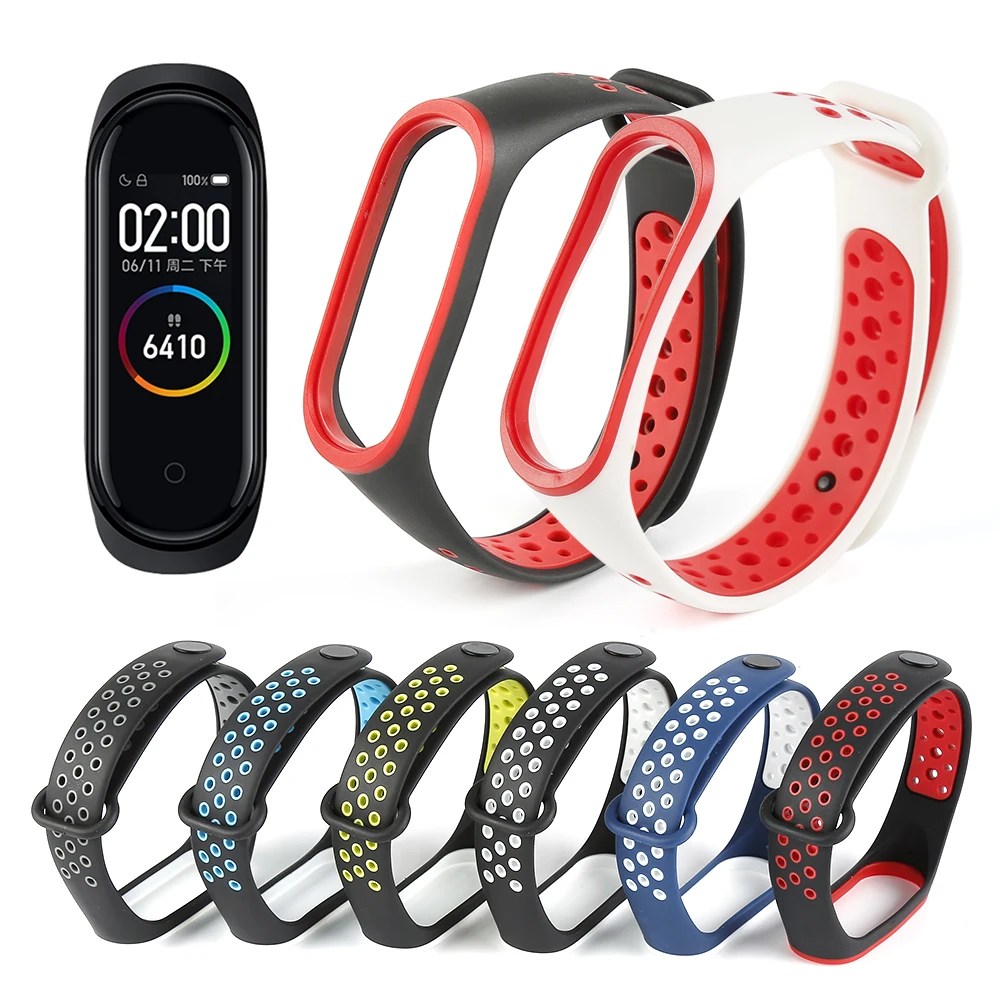 Цветной ремешок mi Band 4, спортивные силиконовые часы, браслет на запястье mi Band 4, Аксессуары для браслета, смарт-браслет для Xiaomi mi, ремешок 4