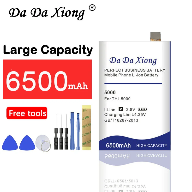 Аккумулятор Da Xiong 6500 мАч THL 5000 THL5000 для запасная батарея телефона|Аккумуляторы